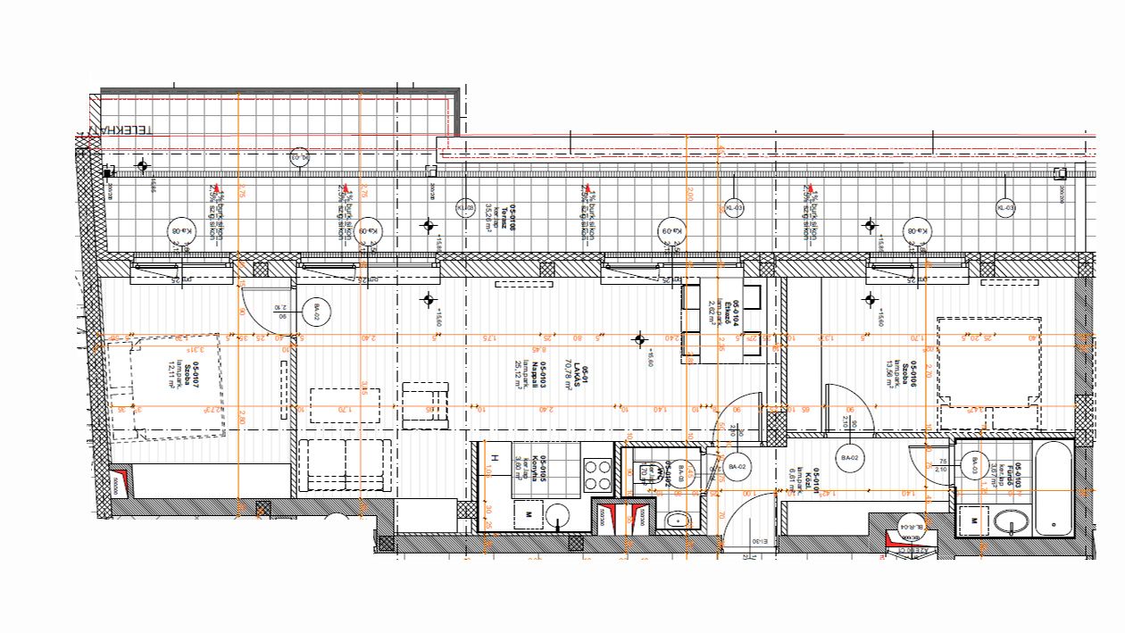 Budapest XIII.kerületében 71 nm-es új építésű lakás eladó