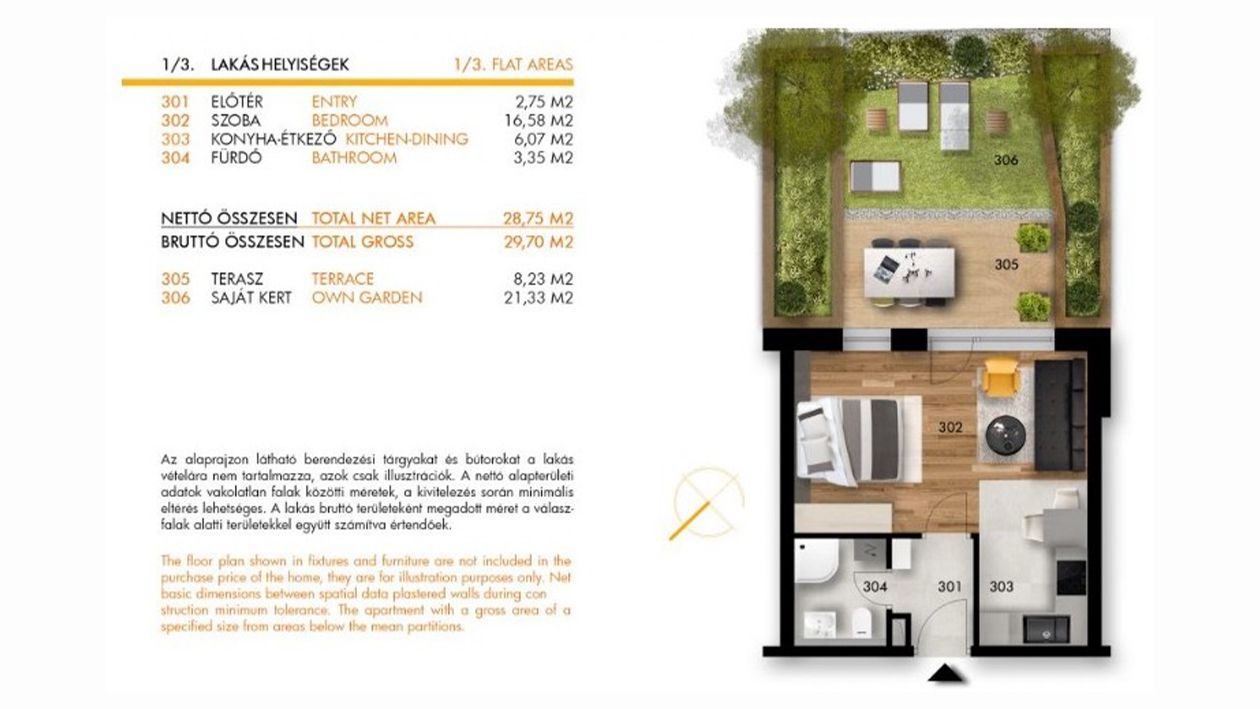 Új építésű 29 nm-es garzonlakás a Corvin sétány közelében